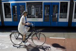 Fietser vs tram